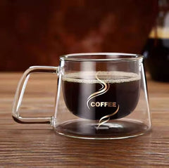 High Borosilicate Coffee Cup - Double Walled