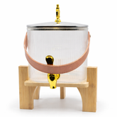 Glass Water Dispenser with Wooden Stand – 2600ml & 4200mlG