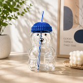 BearSip™ Cute Bear Water Bottle with Straw – Adorable Leak-Resistant Tumbler for Kids & Adults
