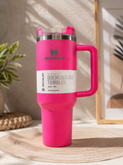 QuenchPro™ 40oz Tumbler with Handle – Large Insulated Water Cup with Secure Lid | Multiple Colors
