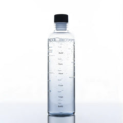 Glass Transparent Water Bottle