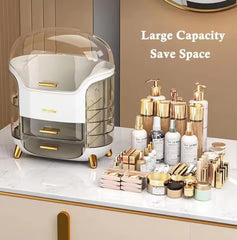 Makeup Organizer | Large Capacity Dustproof Storage Box