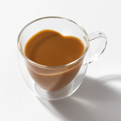 Double Wall Glass Mug | Heart