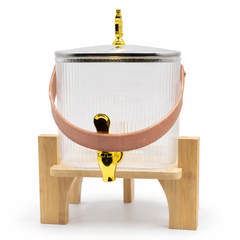 Glass Water Dispenser with Wooden Stand – 2600ml & 4200mlG