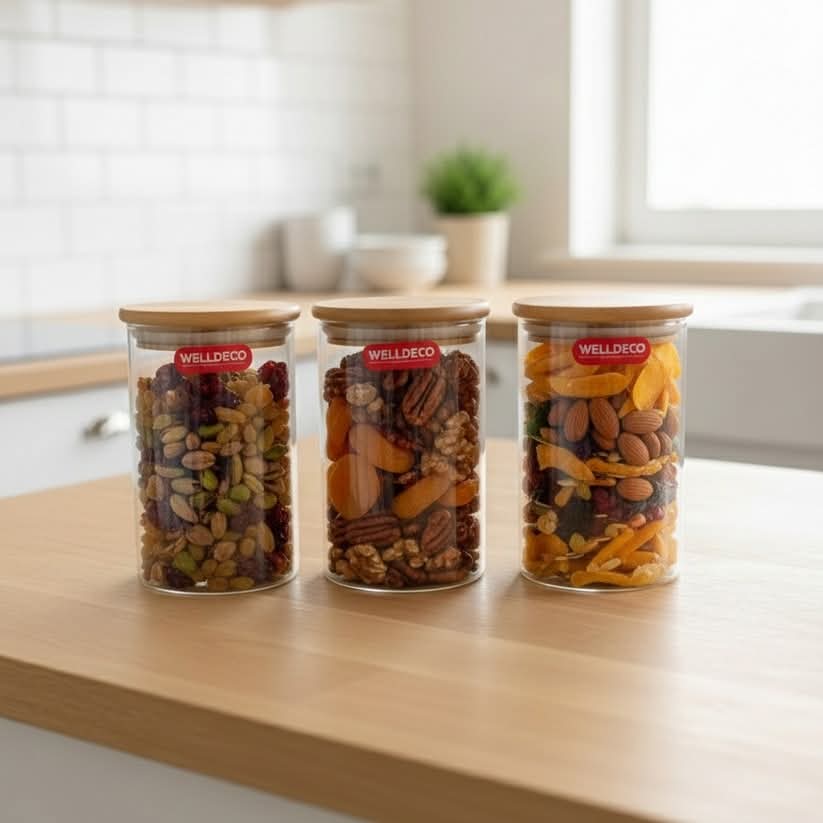 Pcs Spice Set – Air-Tight Jars with Box Packing