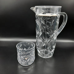 Acrylic Water Set – Unbreakable & Crystal Design (Jug + Glasses)