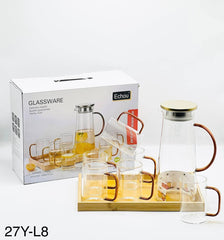 Premium Glass Water Set 4000ml – Jug with Glasses | China Quality Drinkware Set