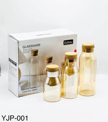 Premium Glass Jar Set with Cork Lid – China Quality Storage Jars (Pack of 6)