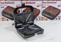 National Sandwich Maker – Quick & Delicious Snacks  With 2 Years Warranty