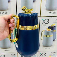 Product 1 (Black with Gold Pattern)
Parati X3 Luxury 1.0L Unbreakable Vacuum Flask

Product 2 (Matte Black with Gold Lever)
Lavidar LP1P Premium 1.0L Unbreakable Thermal Jug