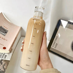 Glass Transparent Water Bottle
